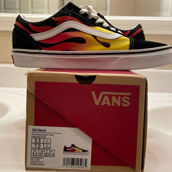 Vans Old Skool Flame (GS) 5.5Y - Picture 5 of 8